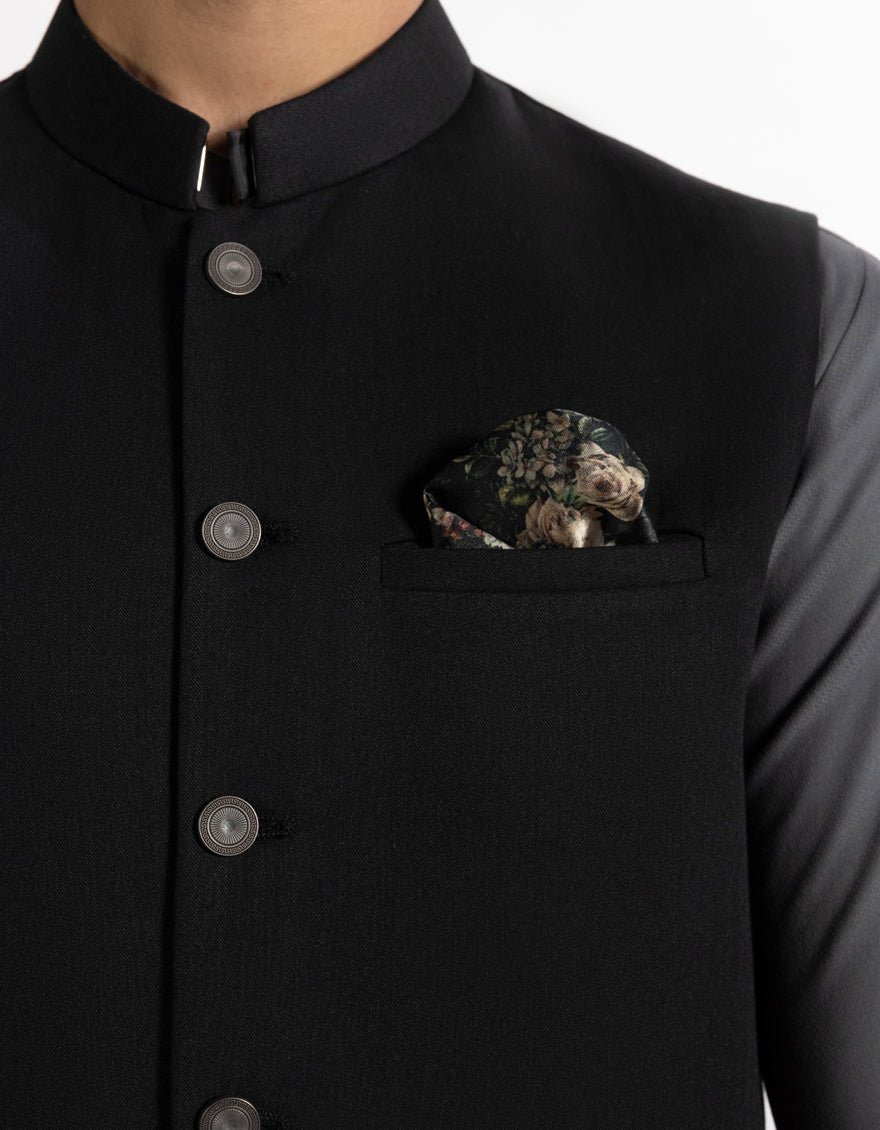 DARK GREY SUITING WAISTCOAT | JJVC-A-27385-R15-AP/S25/JJ9546-PN - Image 4