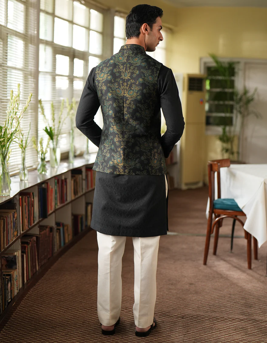 BLACK WAISTCOAT | JJVC-A-33374/S25/JJ9712-FL - Image 3
