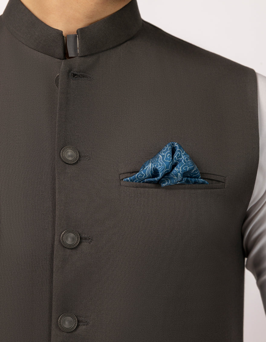 DARK GREY SUITING WAISTCOAT | JJVC-A-33642/S25/JJ10273-CL - Image 3