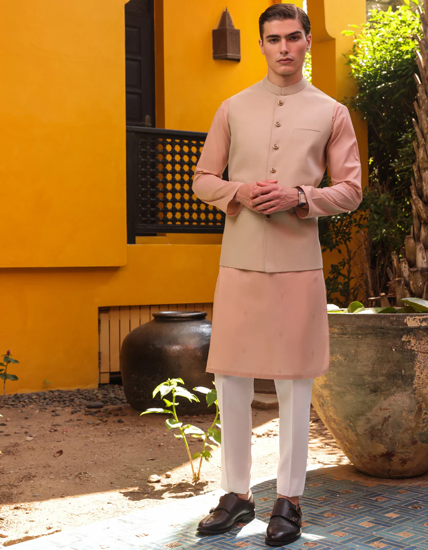 BROWN BLENDED WAISTCOAT | JJVC-A-48059/S24/JJ9 - Image 2