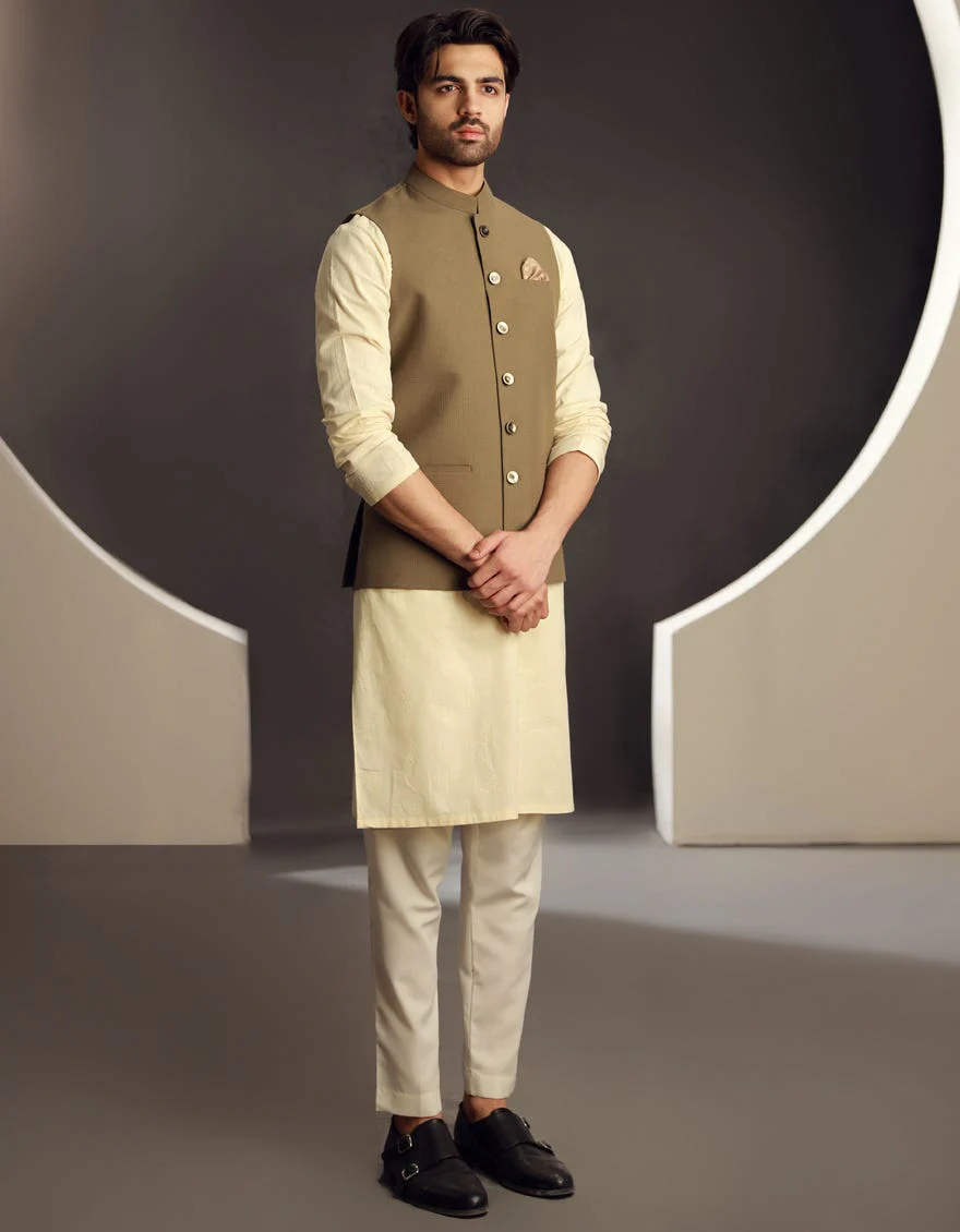 BROWN WAISTCOAT | JJVC-A-48197/S24/JJ9395-PN - Image 2