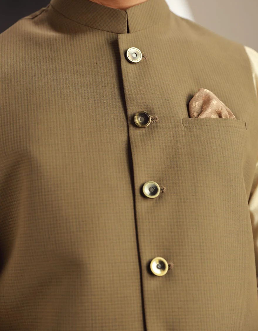 BROWN WAISTCOAT | JJVC-A-48197/S24/JJ9395-PN - Image 3