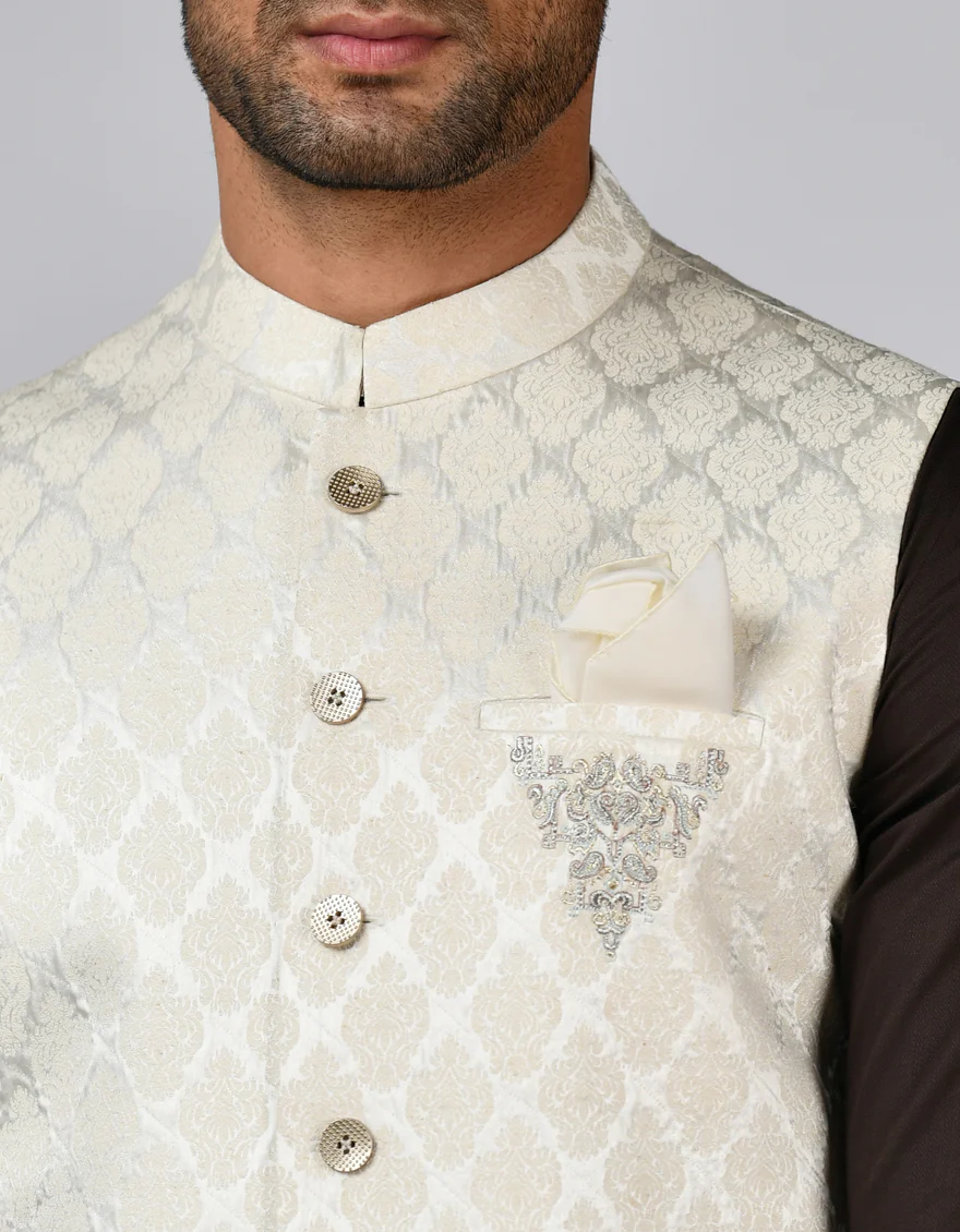 WHITE WAISTCOAT | JJVC-US-24-27492 - Image 2