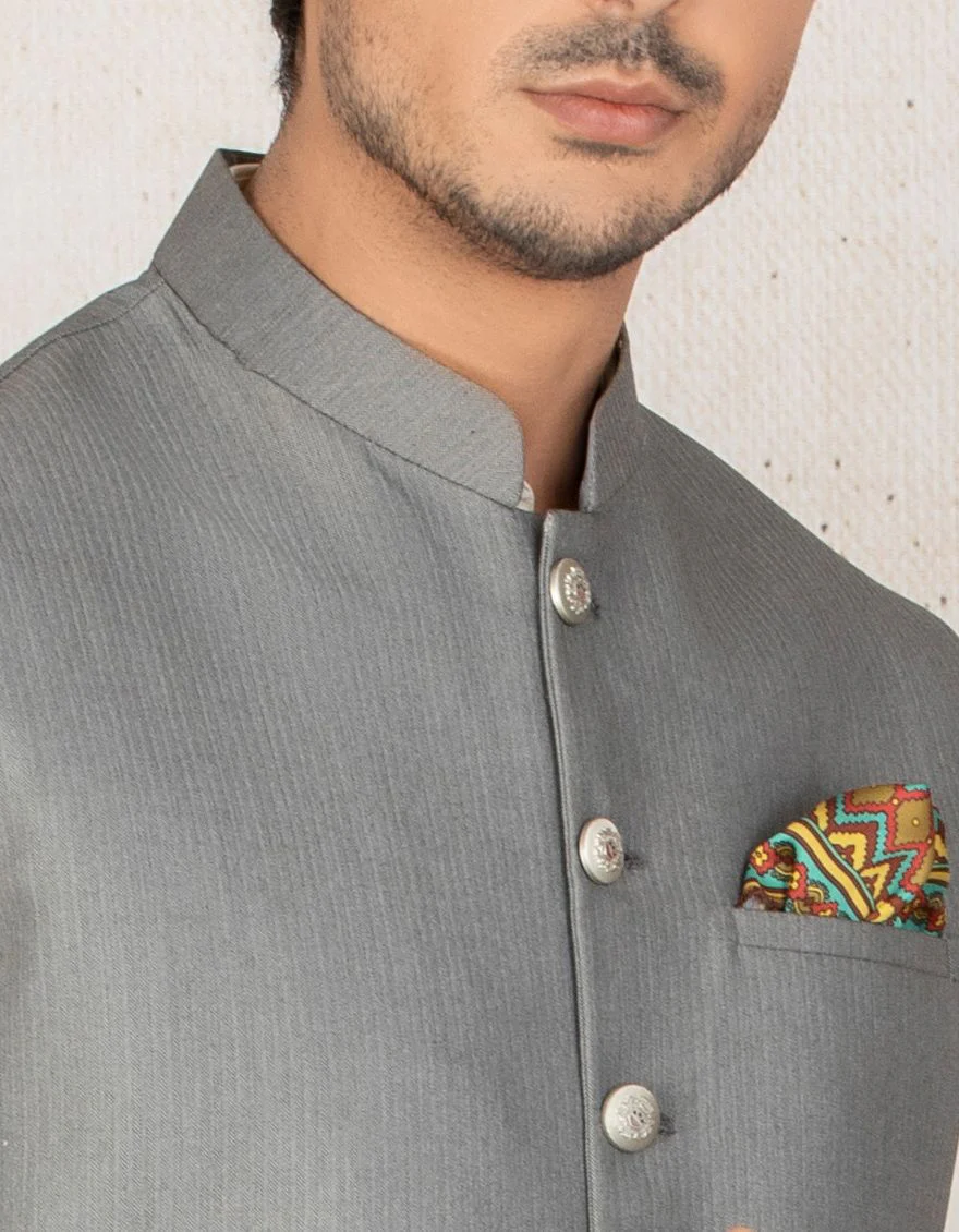 GREY WAISTCOAT | JJVC-US-27399/S21/JJ7428-CL - Image 2