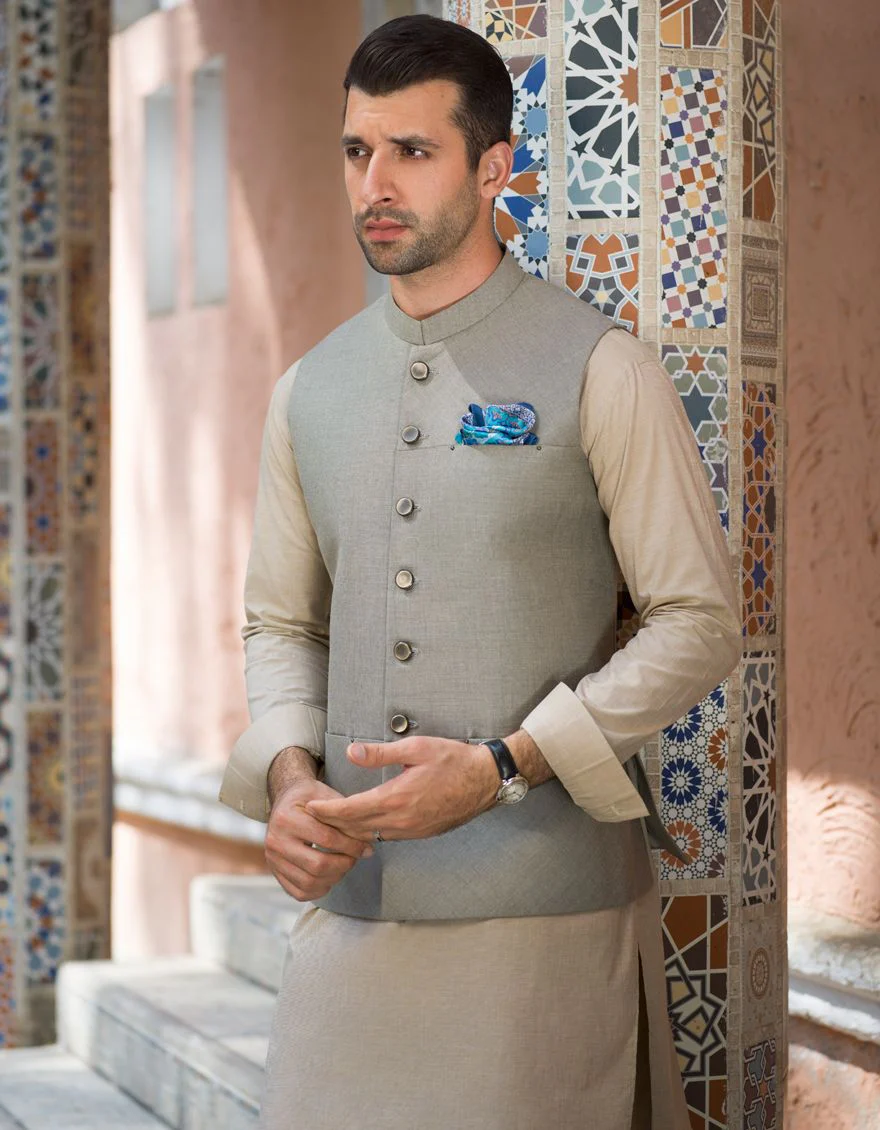 SAND WAISTCOAT | JJVC-US-27403/S21/JJ7431-CL - Image 3
