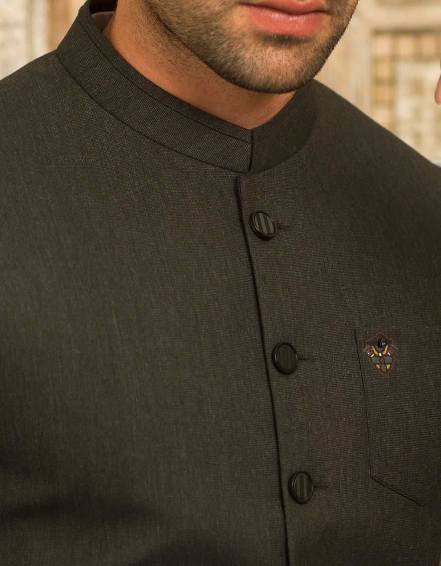 CHARCOAL GREY WAISTCOAT | JJVC-US-27404/S21/JJ7431-CL - Image 3