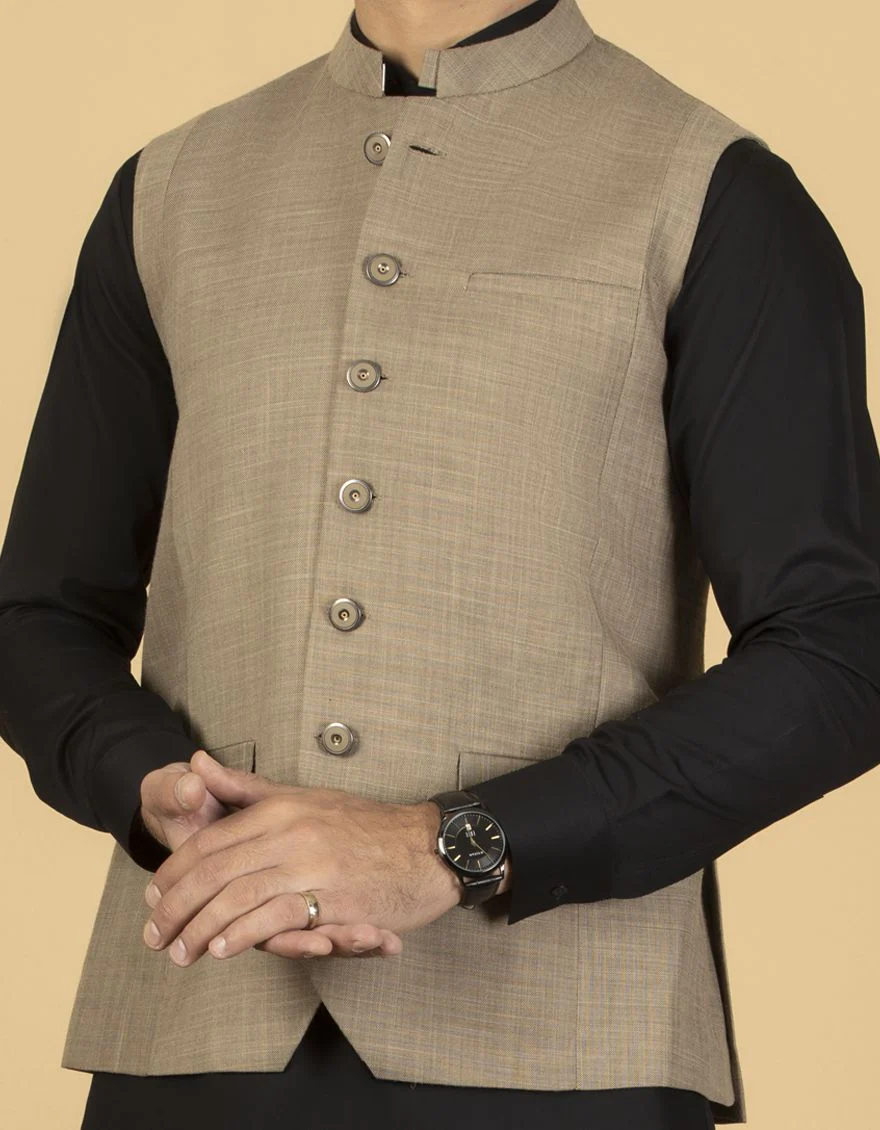 SAND WAISTCOAT | JJVC-US-27411/S21/JJ7379-CL - Image 3