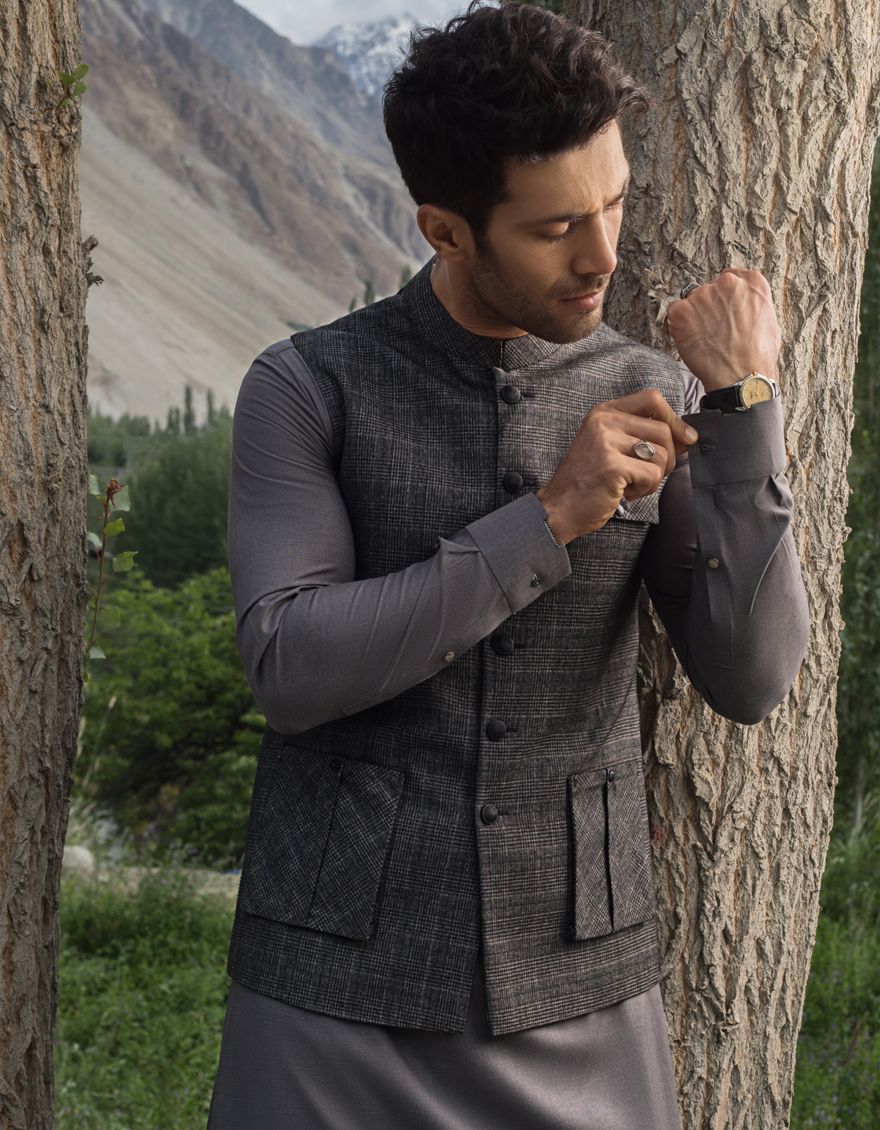 GREY WAISTCOAT | JJVC-US-27413/S21/JJ7433-CL - Image 3
