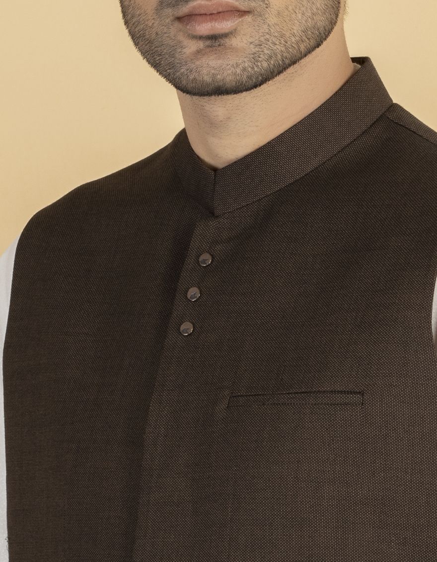 CAMEL BROWN WAISTCOAT | JJVC-US-27418/S21/JJ7378-CL - Image 2