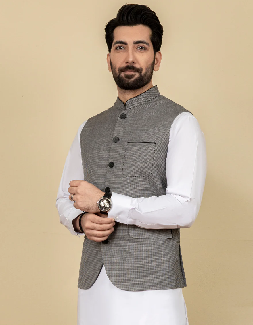 GREY WAISTCOAT | JJVC-US-27420/S21/JJ7376-CL - Image 2