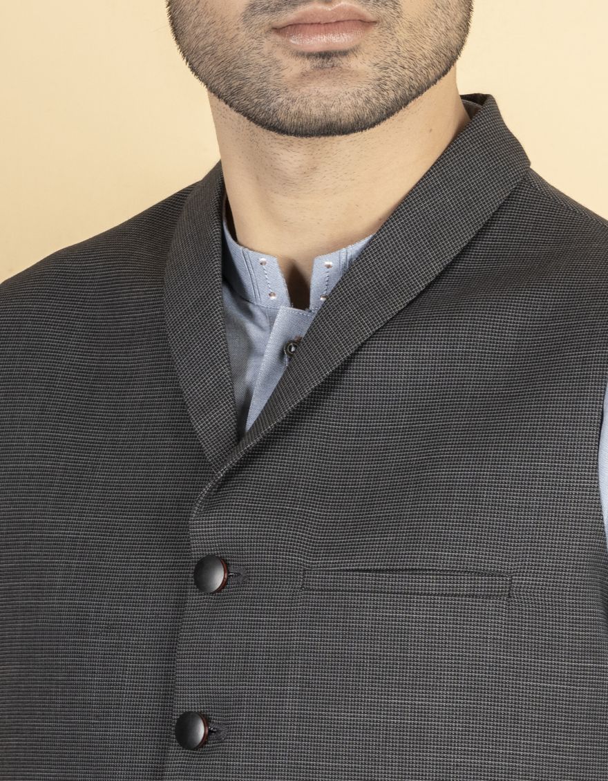 DARK GREY WAISTCOAT | JJVC-US-27421/S21/JJ7376-CL - Image 2