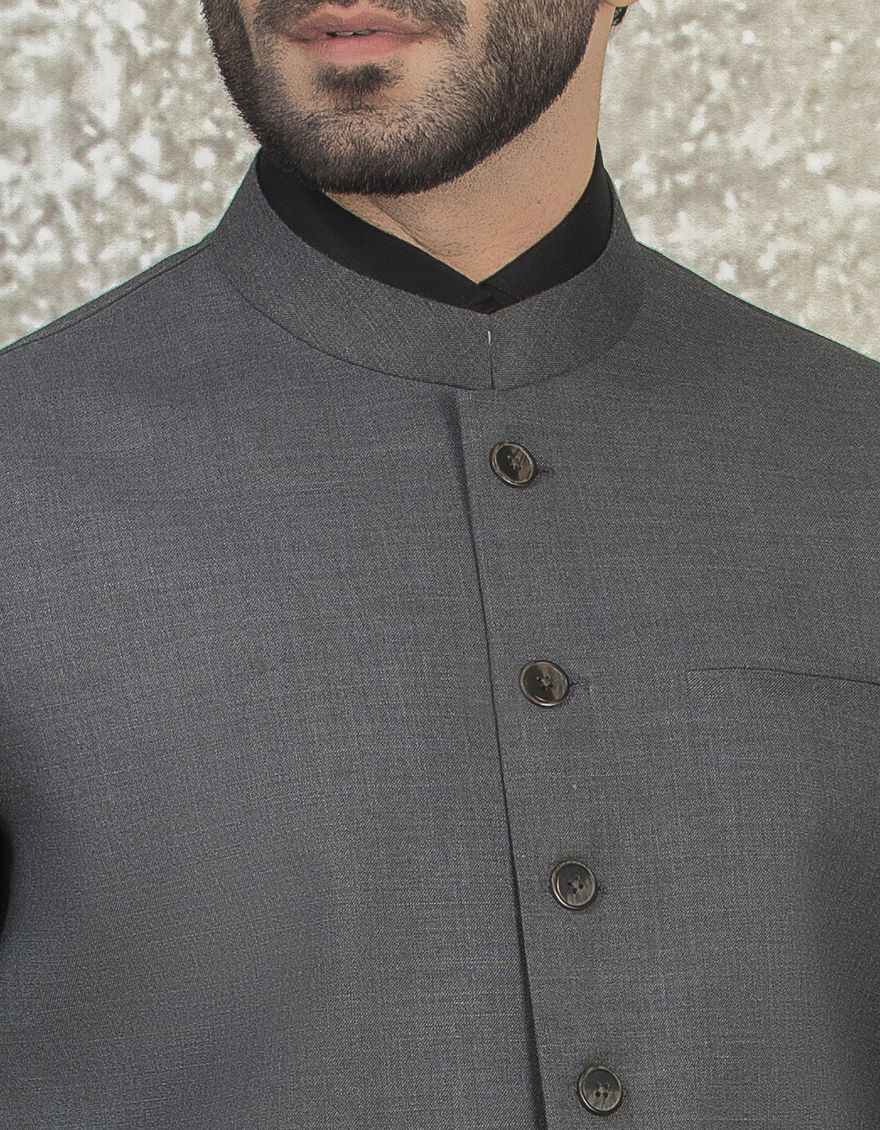 DARK GREY WAISTCOAT | JJVC-US-27428/S22/JJ7375-PN - Image 2