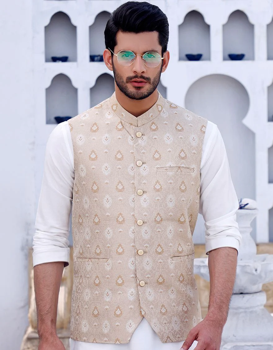 BEIGE WAISTCOAT | JJVC-US-33168/S20/JJ7089 - Image 3