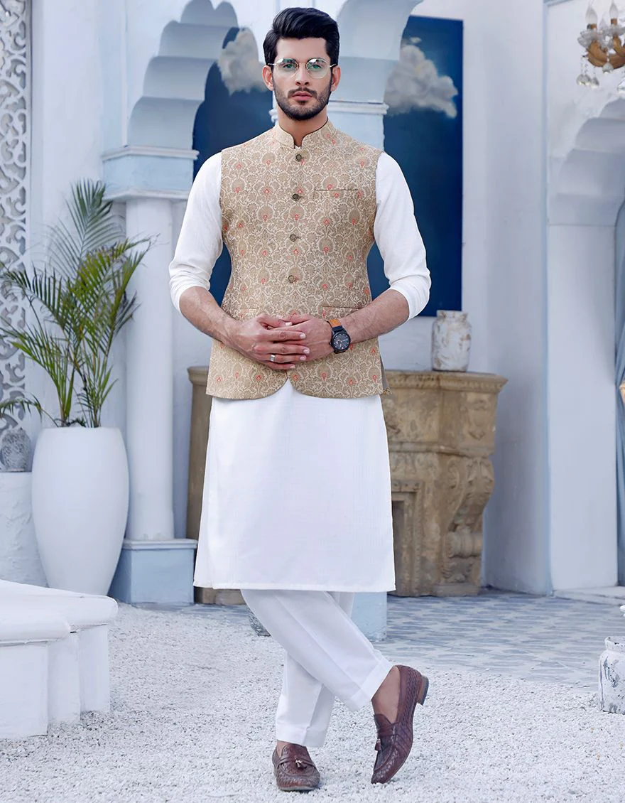 GOLD WAISTCOAT | JJVC-US-33313/S21/JJ7370