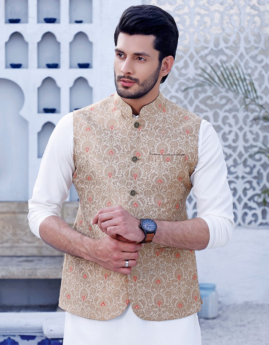 GOLD WAISTCOAT | JJVC-US-33313/S21/JJ7370 - Image 2