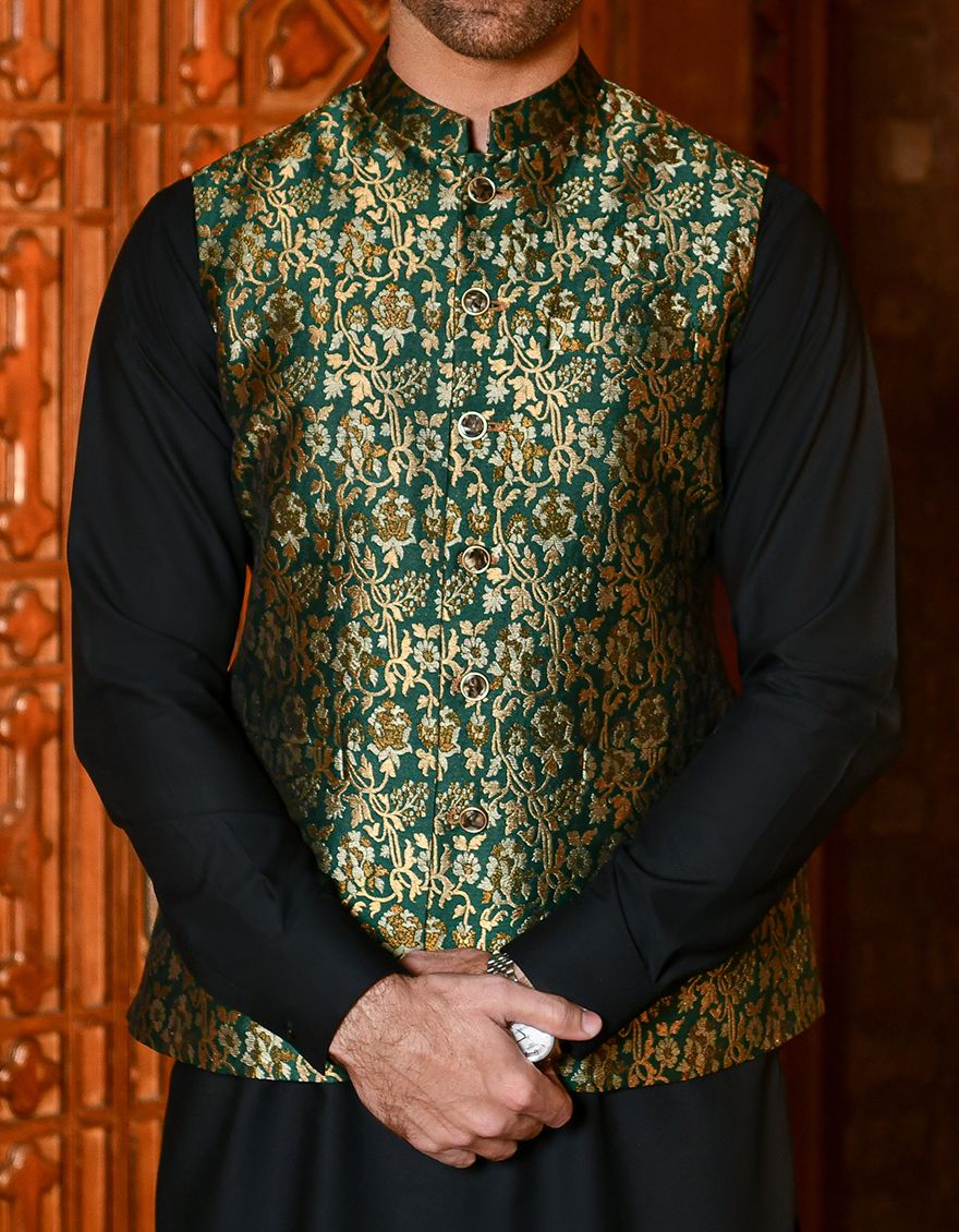 GREEN WAISTCOAT | JJVC-US-42303/S22/JJ8020-FL - Image 2