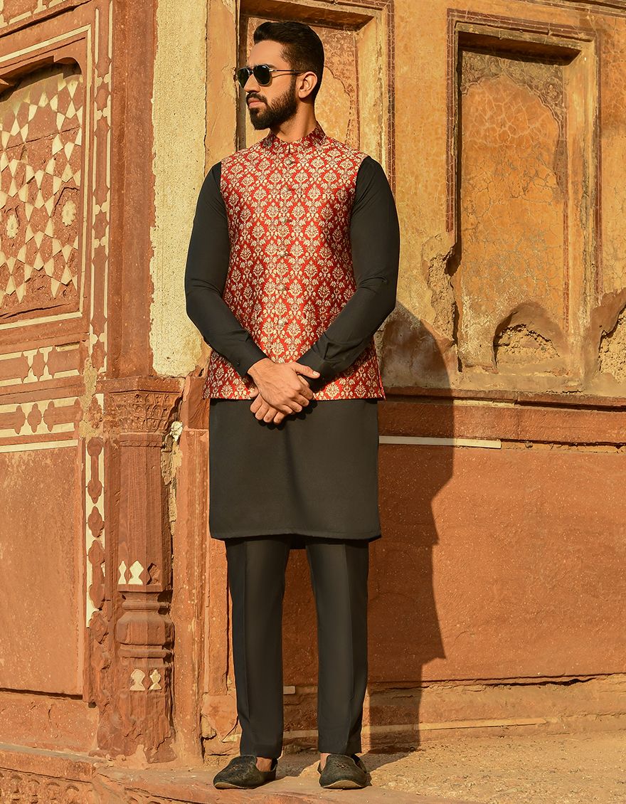 RED WAISTCOAT | JJVC-US-42304/S22/JJ8015-FL - Image 2