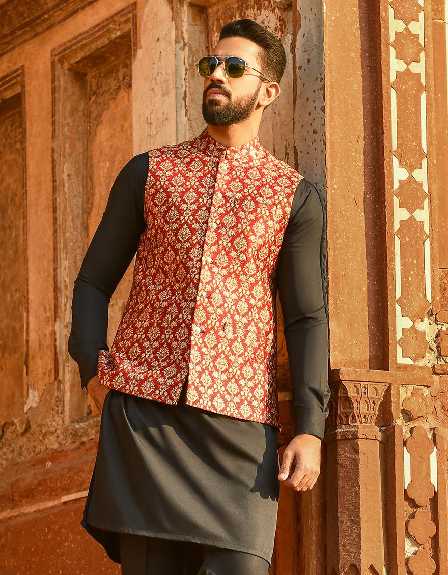 RED WAISTCOAT | JJVC-US-42304/S22/JJ8015-FL - Image 3