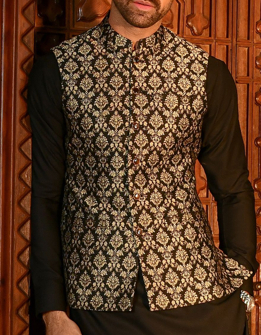 BLACK WAISTCOAT | JJVC-US-42305/S22/JJ8018-FL - Image 2