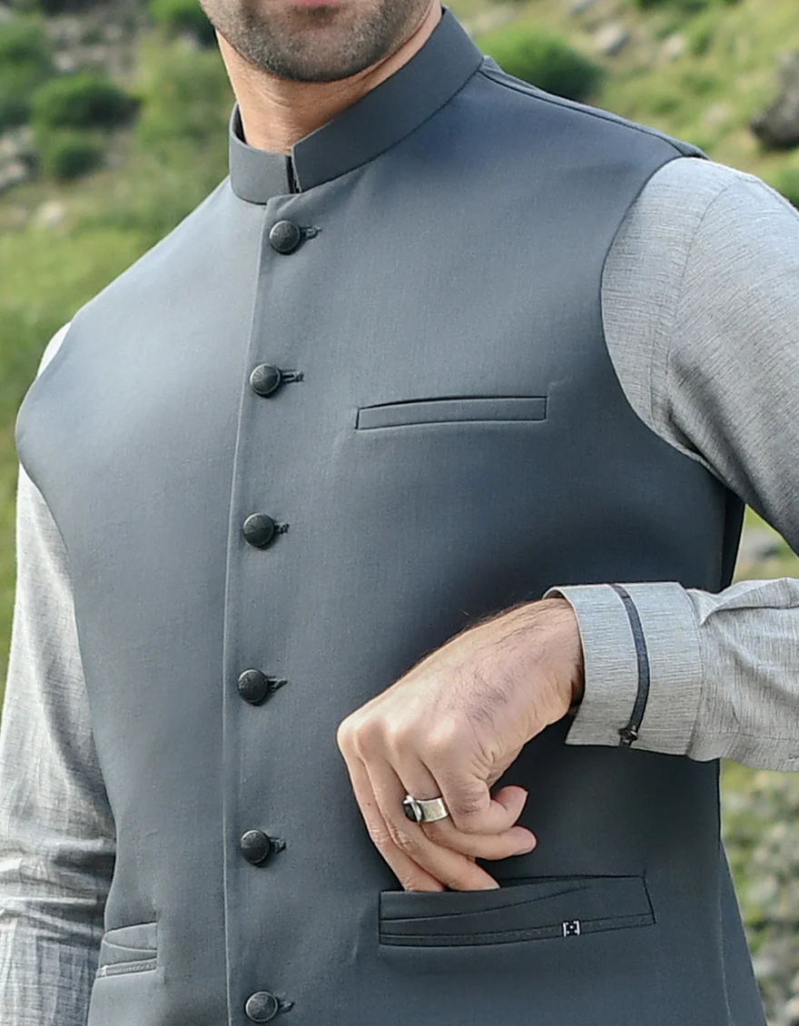 GREY WAISTCOAT | JJVC-US-44115/S22/JJ7554-CL - Image 3