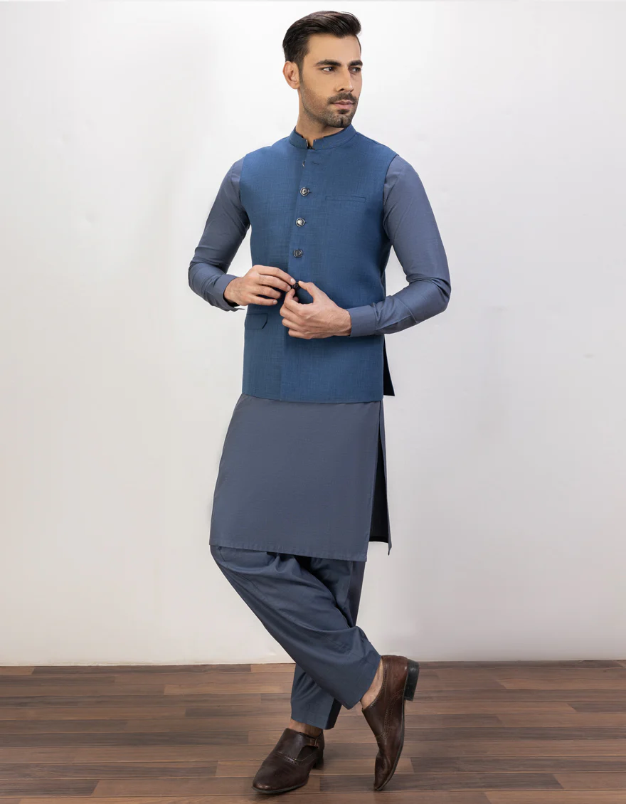 BLUE WAISTCOAT | JJVC-US-45016/S23/JJ8741-CL