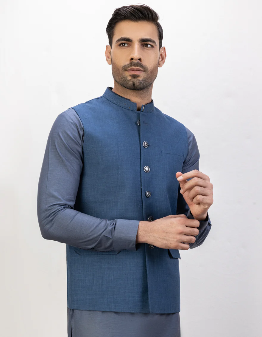 BLUE WAISTCOAT | JJVC-US-45016/S23/JJ8741-CL - Image 2