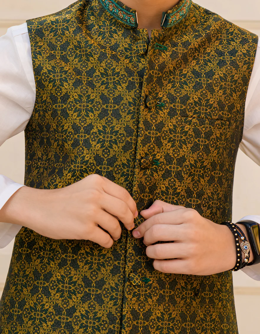 GREEN WAISTCOAT | JKVC-US-45142/A23/JJ8456-FL - Image 2