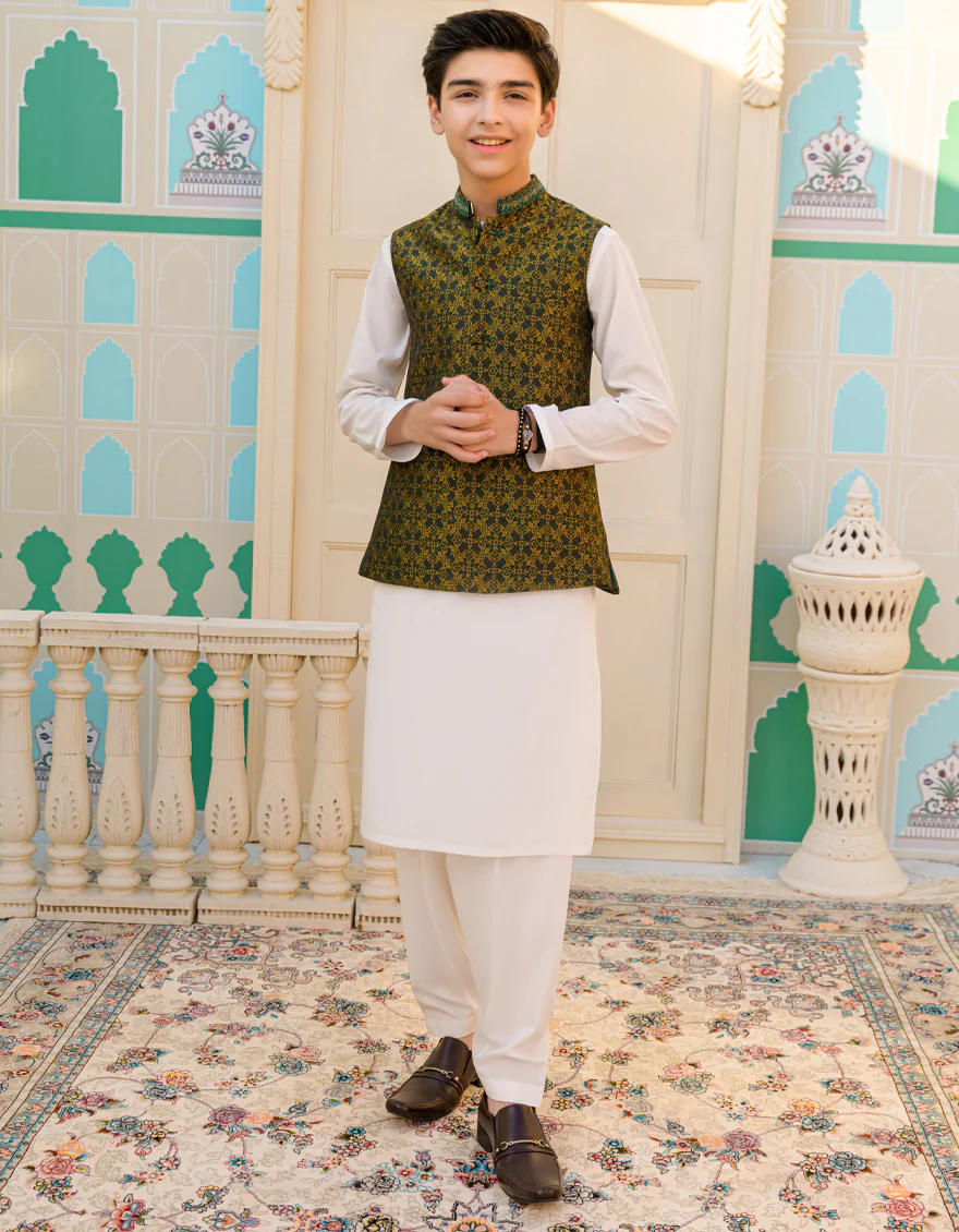 GREEN WAISTCOAT | JKVC-US-45142/A23/JJ8456-FL - Image 3