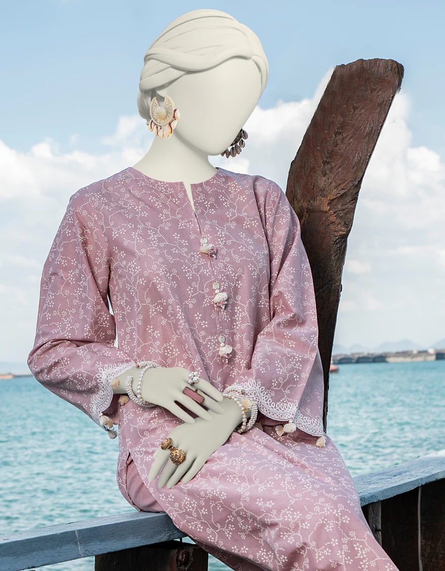 PINK 1PC UNSTITCHED | JLAWN-JSU-US-24-915 - Image 2