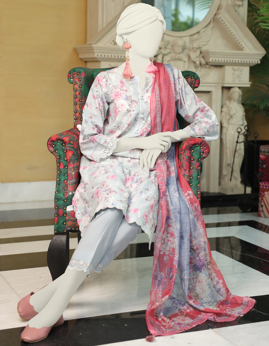 GREY LAWN 3PC STITCHED | JLAWN-S-24-032/S SCH - Image 2