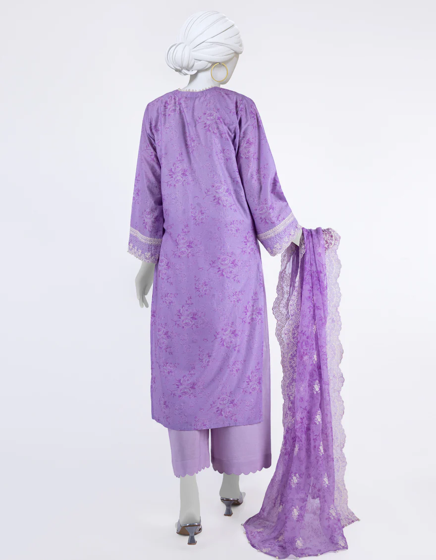 PURPLE LAWN 3PC STITCHED | JLAWN-S-24-092/S PER - Image 2