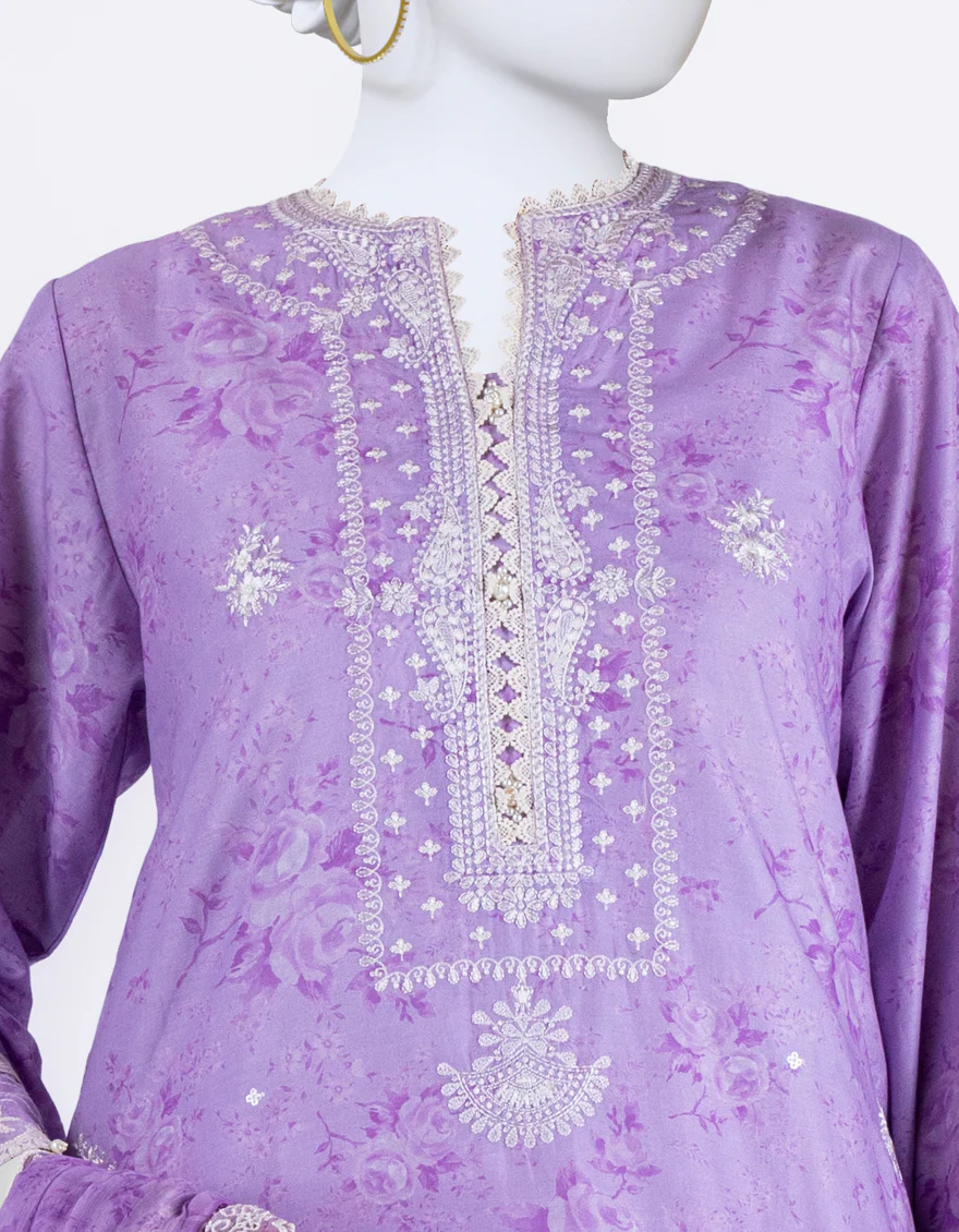 PURPLE LAWN 3PC STITCHED | JLAWN-S-24-092/S PER - Image 3