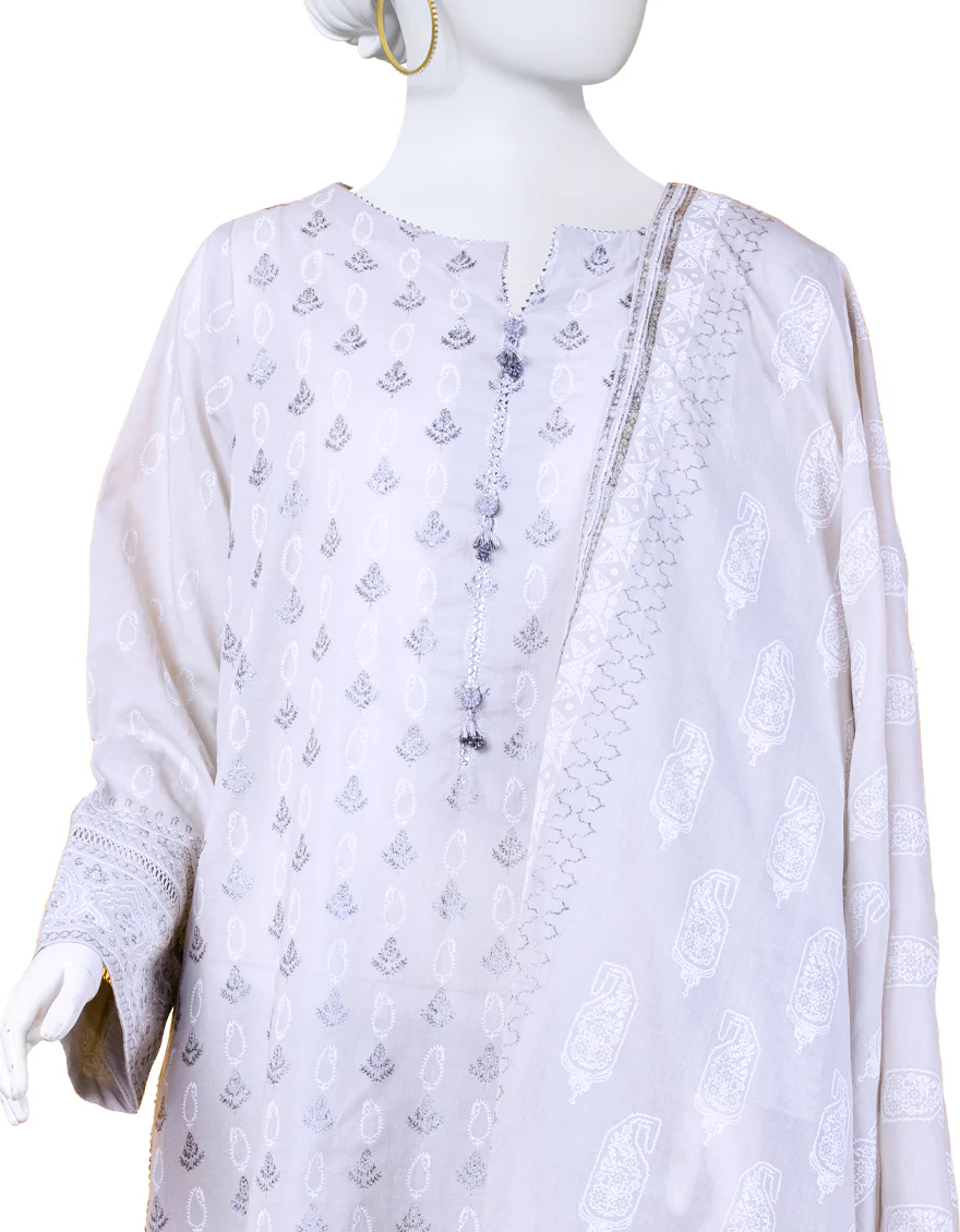 GREY LAWN 3PC STITCHED | JLAWN-S-24-107/S SUN - Image 3