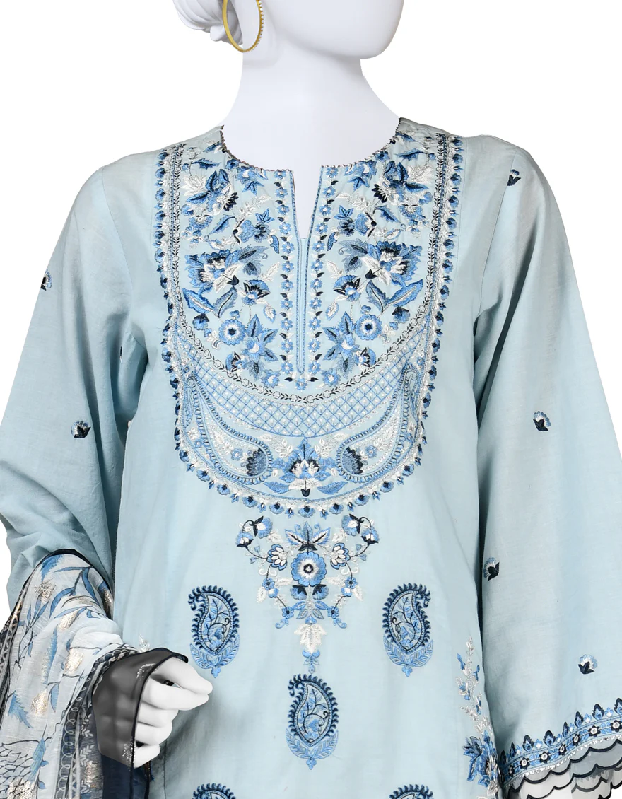 BLUE LAWN 3PC STITCHED | JLAWN-S-24-135/S LUX - Image 3