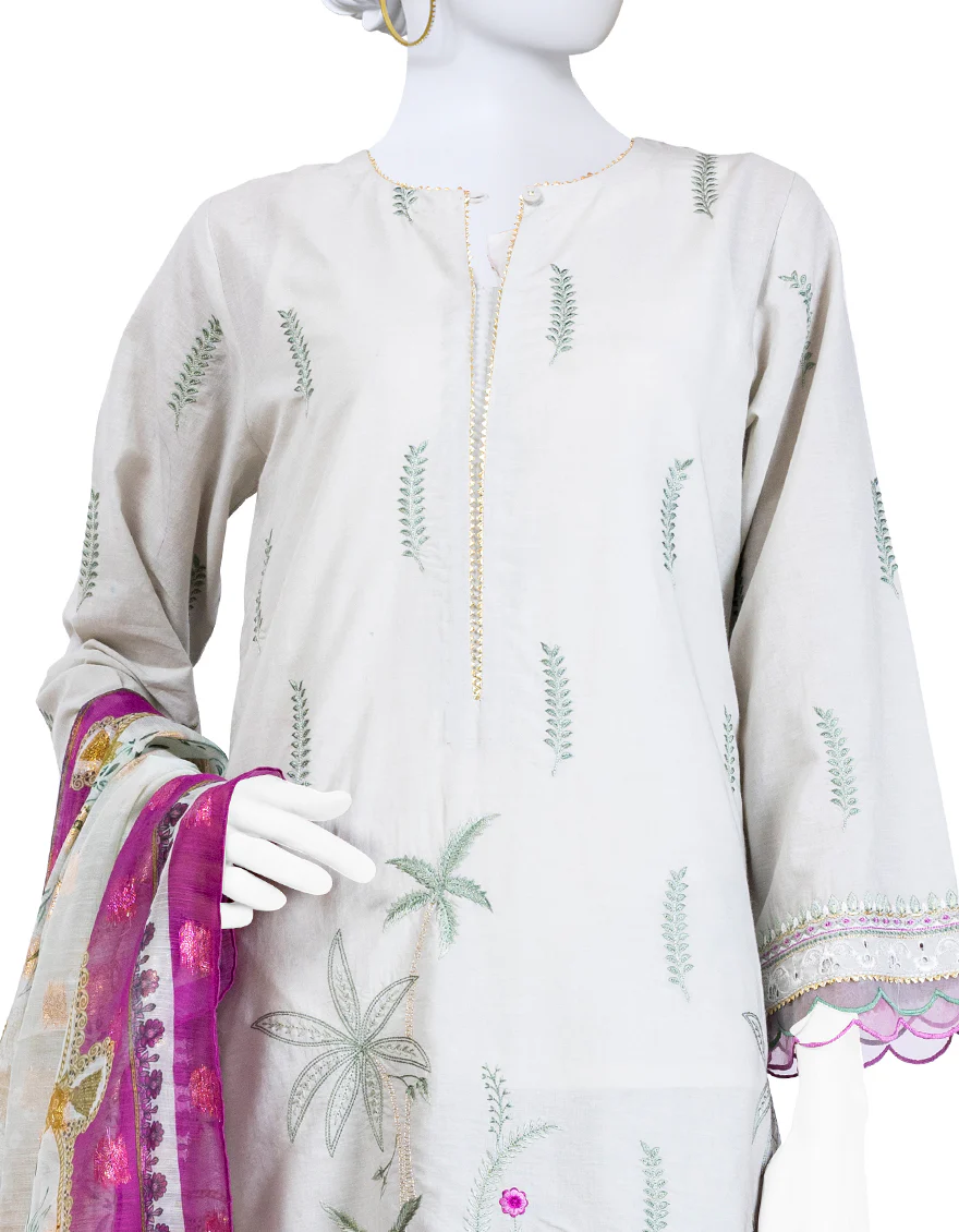 GREEN LAWN 3PC STITCHED | JLAWN-S-24-138/S LUX - Image 3