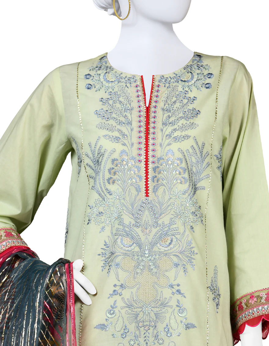 GREEN LAWN 3PC STITCHED | JLAWN-S-24-141/S LUX - Image 3