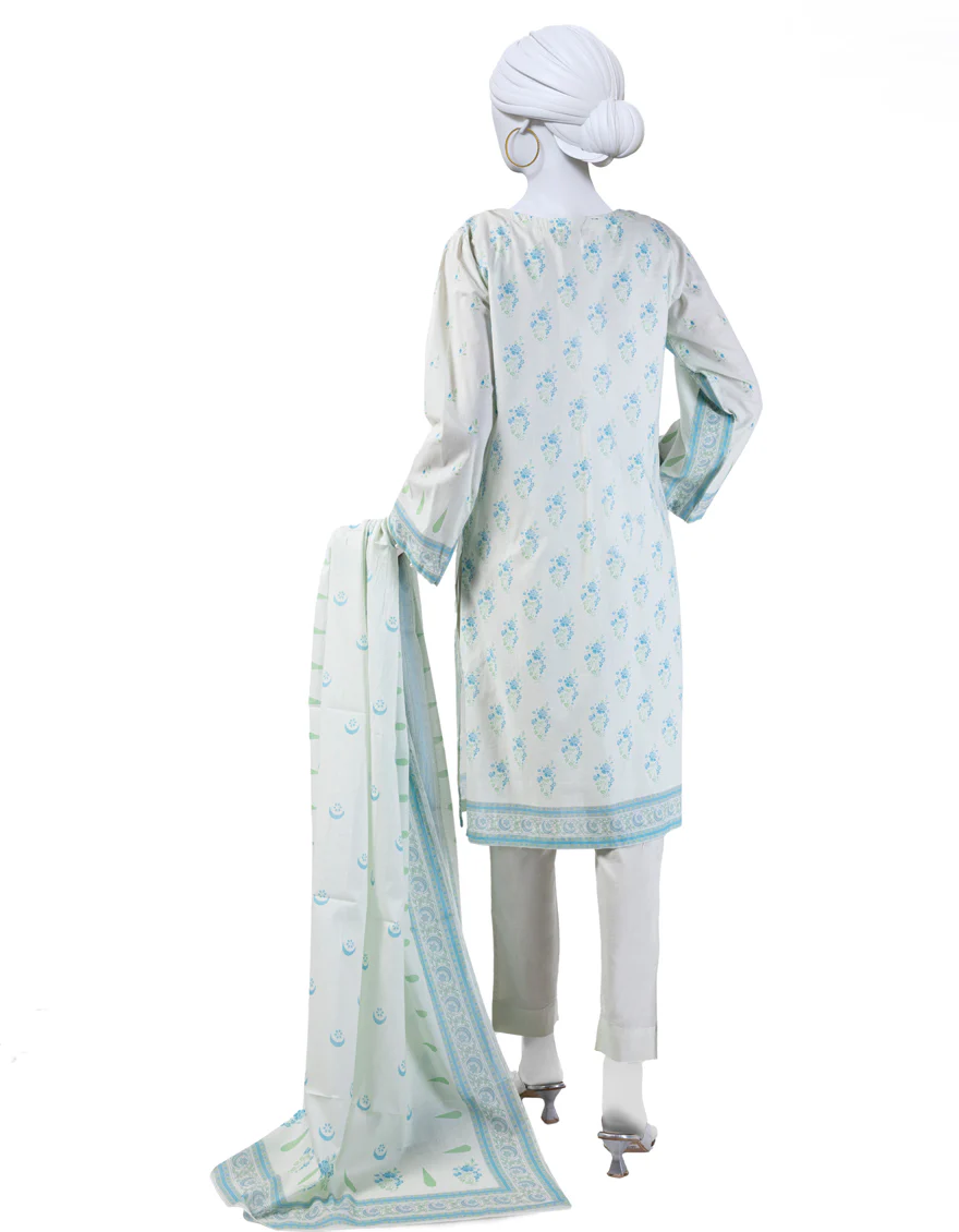 WHITE LAWN 3PC STITCHED | JLAWN-S-24-159/S RIWAAJ-01 - Image 2