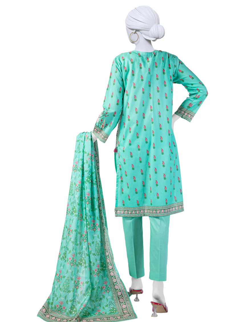 GREEN LAWN 3PC STITCHED | JLAWN-S-24-160/S RIWAAJ-02 - Image 2