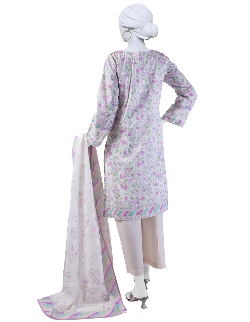 WHITE LAWN 3PC STITCHED | JLAWN-S-24-161/S RIWAAJ-03 - Image 2