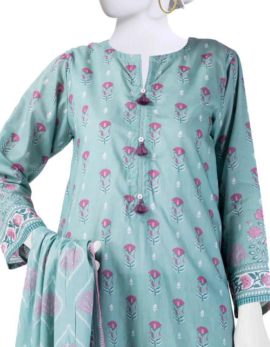 GREEN LAWN 3PC STITCHED | JLAWN-S-24-164/S RIWAAJ-06 - Image 3