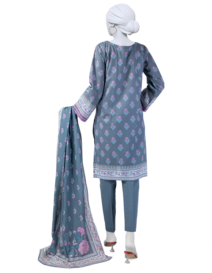 GREY LAWN 3PC STITCHED | JLAWN-S-24-165/S RIWAAJ-07 - Image 2