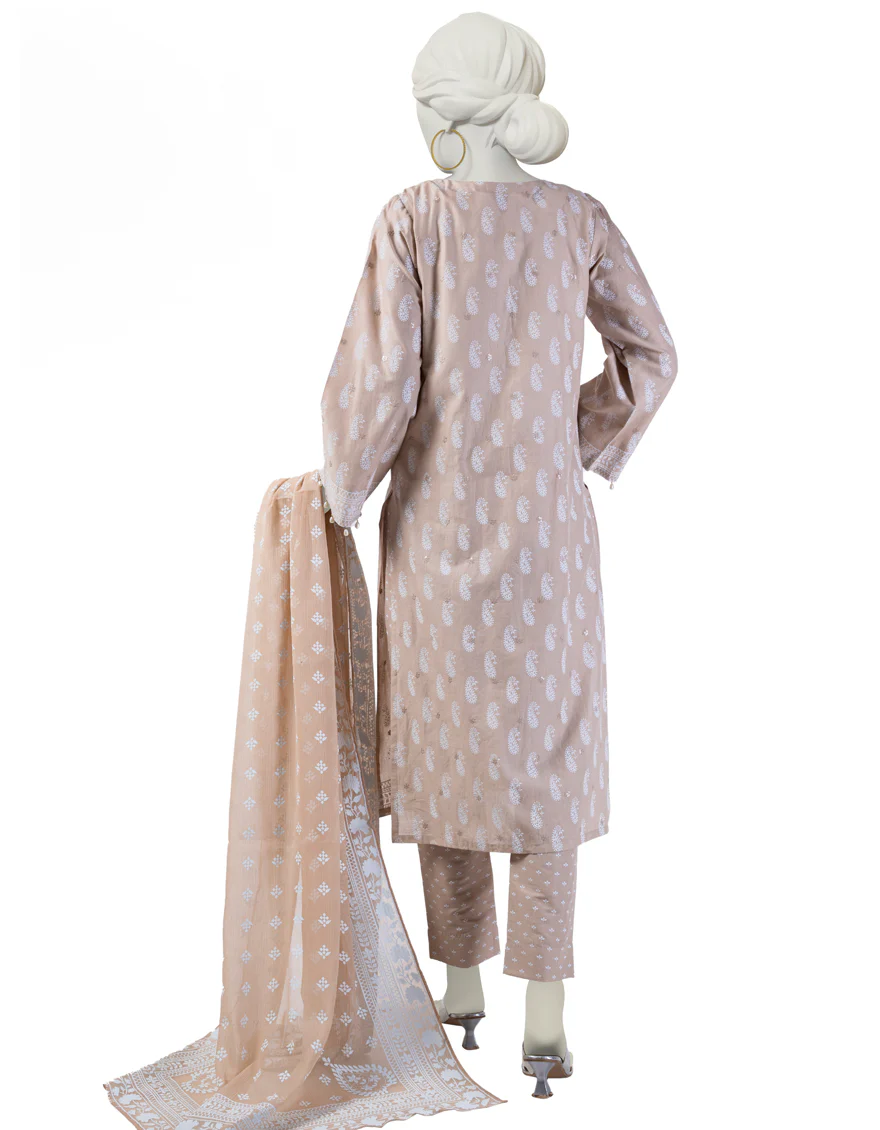 BROWN LAWN 3PC STITCHED | JLAWN-S-24-178/S WIRSA-04 - Image 2