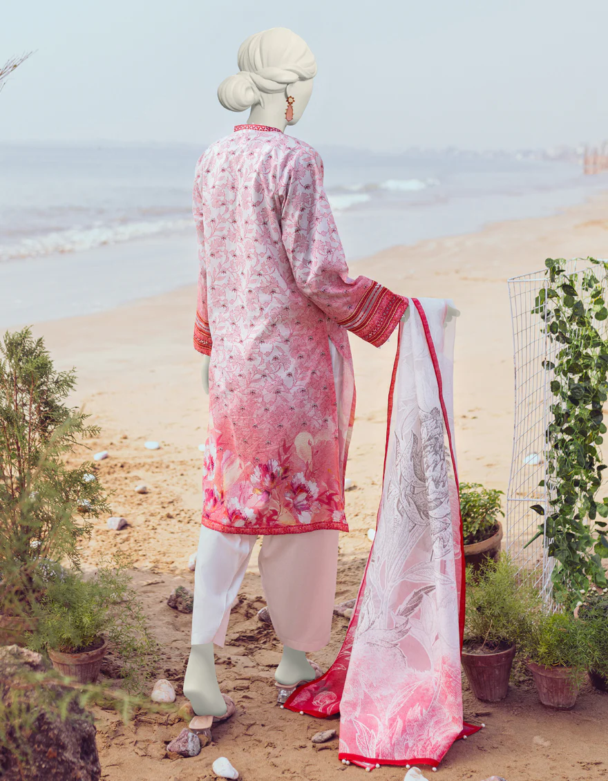 RED LAWN 3PC UNSTITCHED | JLAWN-S-24-206 SUBTL - Image 2