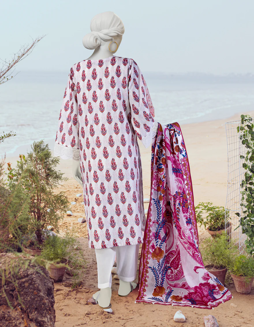 MULTICOLOR LAWN 3PC UNSTITCHED | JLAWN-S-24-207 SUBTLETY-5 - Image 2
