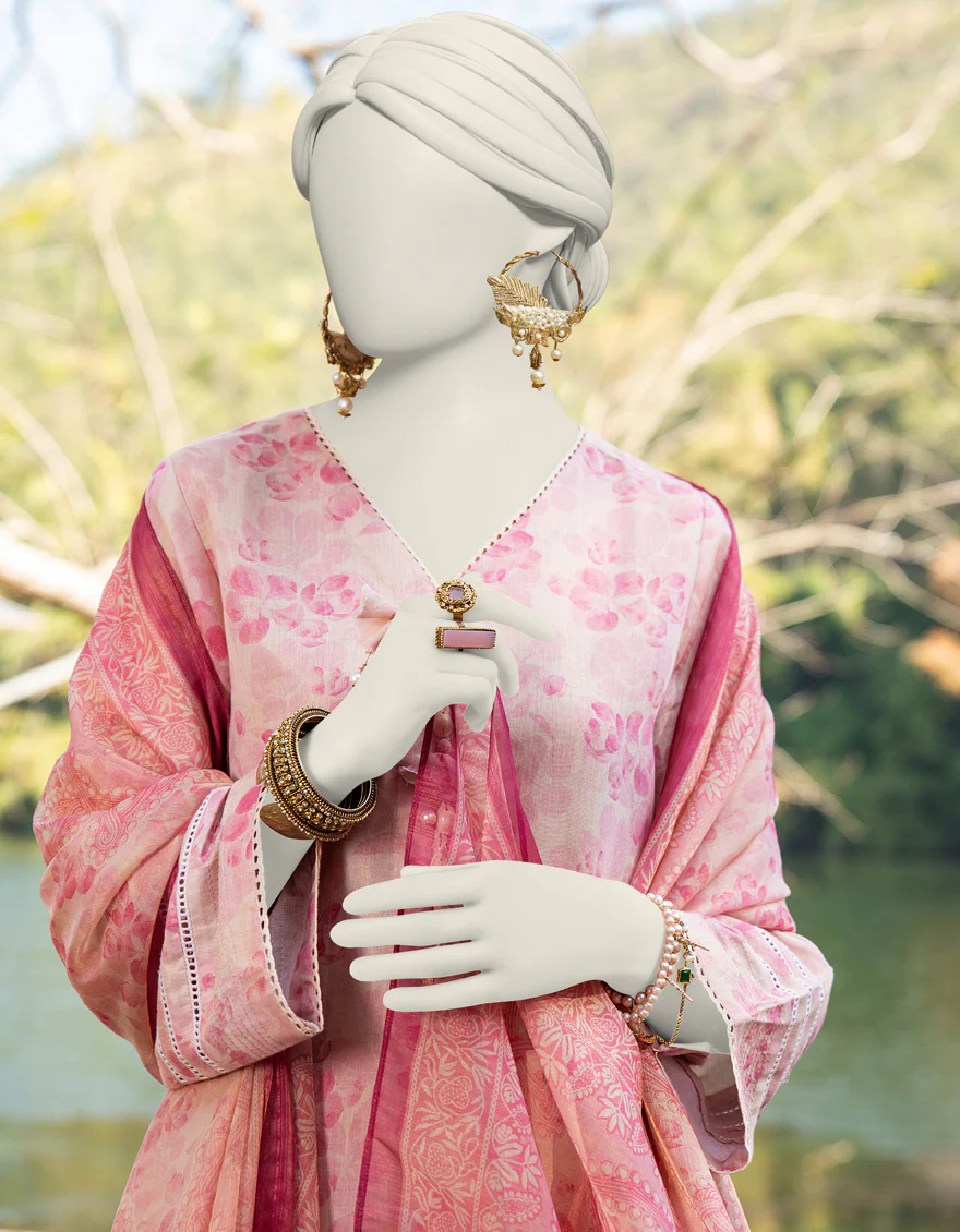 MULTICOLOR DOBBY 3PC UNSTITCHED | JLAWN-S-24-237 SHIMMERING-3 - Image 3