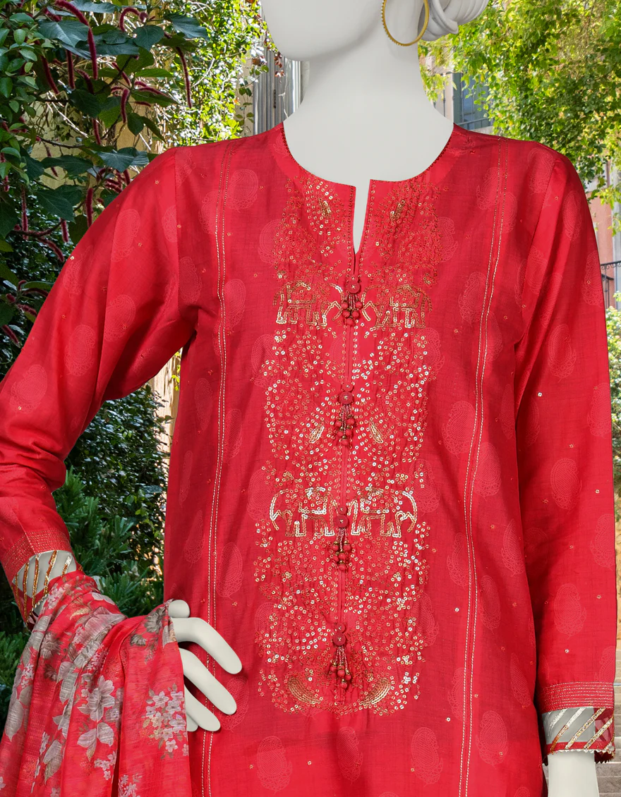 PINK LAWN 3PC UNSTITCHED | JLAWN-S-24-307 ESPIR - Image 3