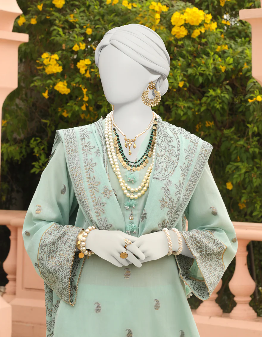 BLUE JACQUARD 3PC UNSTITCHED | JLAWN-S-24-339 RIWAY - Image 2