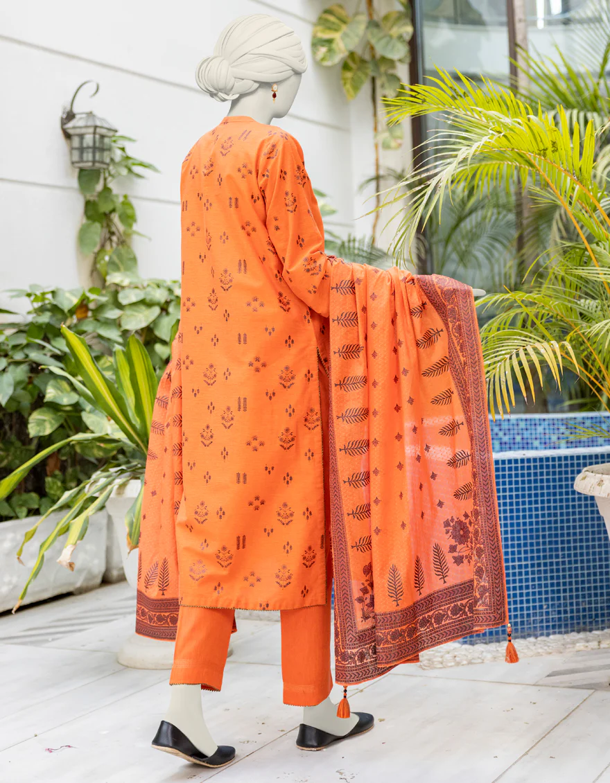 MULTI LAWN 3PC UNSTITCHED | JLAWN-S-24-364 EMBOS - Image 2