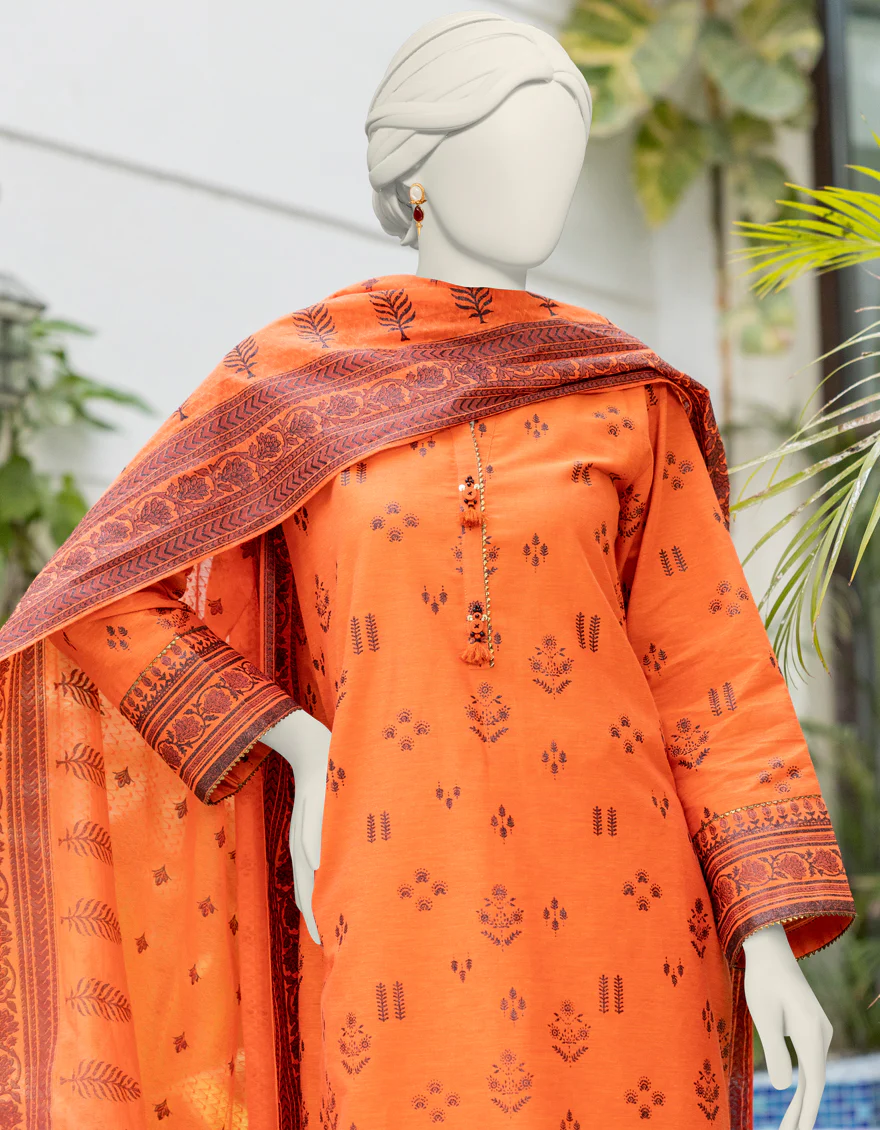 MULTI LAWN 3PC UNSTITCHED | JLAWN-S-24-364 EMBOS - Image 3