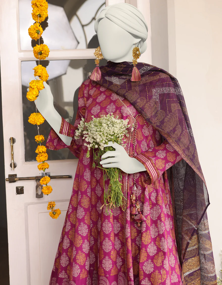 PINK LAWN 3PC STITCHED | JLAWN-S-24-386/S ROYAL PEARL-04 - Image 2